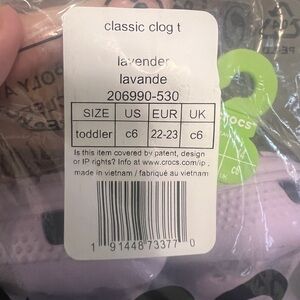 lavender classic clog